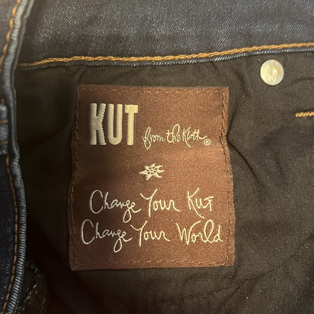 Kut from the Kloth dark wash skinny jean Size 10 - Picture 9 of 9
